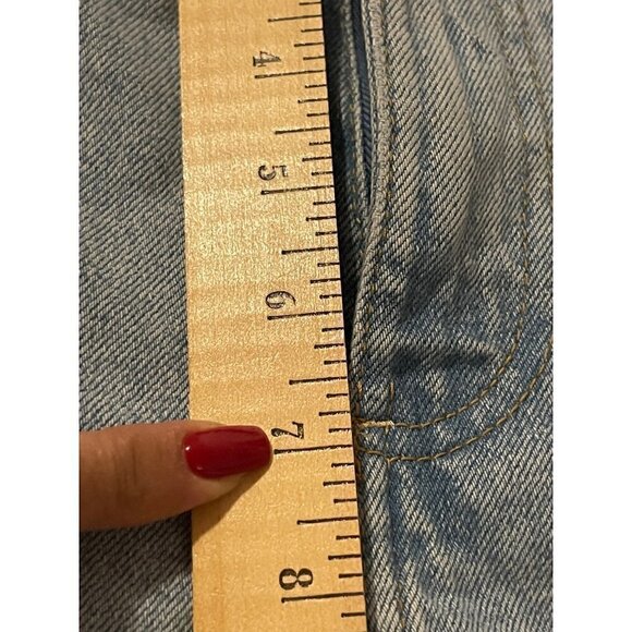 Zara Authentic Denim by TRF High Waisted 5 Pocket Shorts Rolled Hem Size 4 - Picture 14 of 14